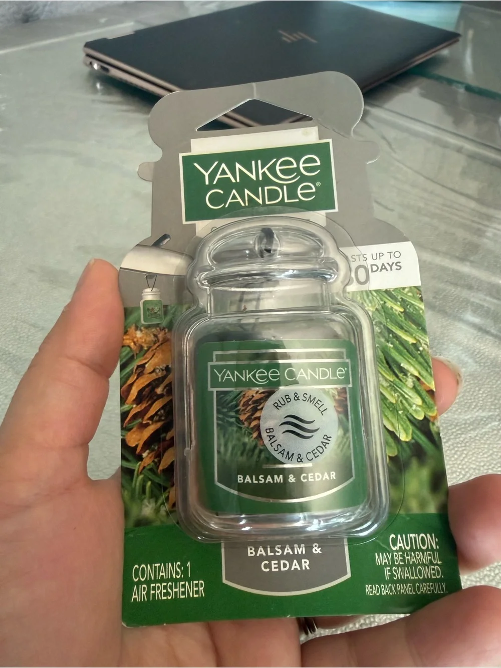 Yankee Candle White Balsam & Cedar Car Air Freshener